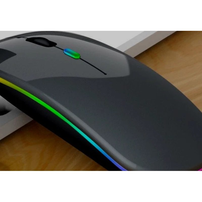 RGB 无线鼠标 双模连接 静音办公款 细节图1
